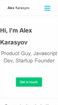 Mobile Screenshot of alexkarasyov.com