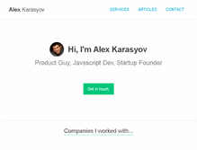 Tablet Screenshot of alexkarasyov.com